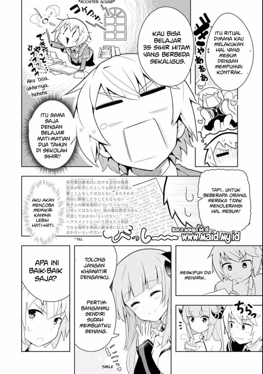 Wakamono no Kuro Mahou Hanare ga Shinkoku desu ga, Shuushoku shite Mitara Taiguu Iishi, Shachou mo Tsukaima mo Kawaikute Saikou desu Chapter 03.1 Gambar 8